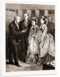 Cesarewitch And Cesarevna In The City—the Governor Of The Bank Presenting The Cesarevna And The Princess Of Wales With A Five-shilling Piece, London UK 1873 by Anonymous