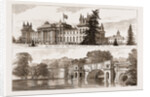 Blenheim Park UK 1873, The Great Bridge Over The Lake by Anonymous