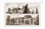 Blenheim Park UK 1873, The Great Bridge Over The Lake by Anonymous