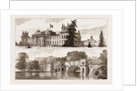 Blenheim Park UK 1873, The Great Bridge Over The Lake by Anonymous