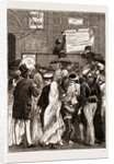 Posting A Revolutionarz Bill, Street Scene In Madrid Spain 1873 by Anonymous
