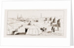 Encampment On The Kinderlinsky Gulf, East Coast Of Caspian Sea by Anonymous
