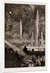 The Shah Of Persia (iran) At The Crystal Palace London UK 1873, The Fountains Illuminated And Fireworks by Anonymous