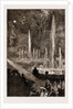 The Shah Of Persia (iran) At The Crystal Palace London UK 1873, The Fountains Illuminated And Fireworks by Anonymous