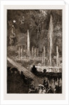 The Shah Of Persia (iran) At The Crystal Palace London UK 1873, The Fountains Illuminated And Fireworks by Anonymous