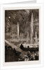 The Shah Of Persia (iran) At The Crystal Palace London UK 1873, The Fountains Illuminated And Fireworks by Anonymous
