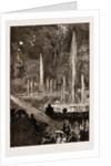 The Shah Of Persia (iran) At The Crystal Palace London UK 1873, The Fountains Illuminated And Fireworks by Anonymous