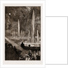 The Shah Of Persia (iran) At The Crystal Palace London UK 1873, The Fountains Illuminated And Fireworks by Anonymous