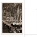 The Shah Of Persia (iran) At The Crystal Palace London UK 1873, The Fountains Illuminated And Fireworks by Anonymous