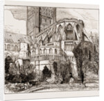 Norwich Cathedral, Social Science Congress At Norwich UK 1873 by Anonymous