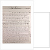 Das Erkennen, handwritten sheet music by Anonymous