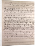 Handwritten sheet music by Anonymous