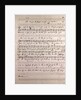 Handwritten sheet music by Anonymous