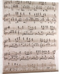Handwritten sheet music by Anonymous
