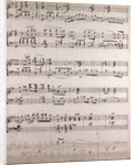 handwritten sheet music by Anonymous