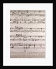 handwritten sheet music by Anonymous