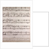 handwritten sheet music by Anonymous