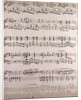 handwritten sheet music by Anonymous