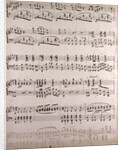 handwritten sheet music by Anonymous