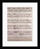 handwritten sheet music by Anonymous