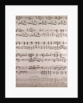 handwritten sheet music by Anonymous