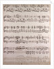 handwritten sheet music by Anonymous