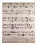 handwritten sheet music by Anonymous