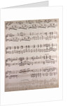 handwritten sheet music by Anonymous