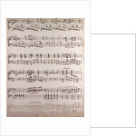 handwritten sheet music by Anonymous