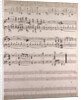 handwritten sheet music by Anonymous