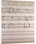 handwritten sheet music by Anonymous