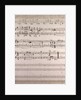 handwritten sheet music by Anonymous
