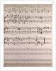 handwritten sheet music by Anonymous