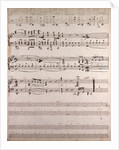handwritten sheet music by Anonymous