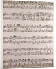 handwritten sheet music by Anonymous