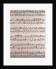 handwritten sheet music by Anonymous