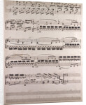 handwritten sheet music by Anonymous