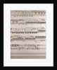 handwritten sheet music by Anonymous