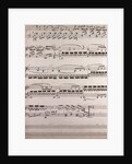 handwritten sheet music by Anonymous