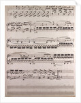 handwritten sheet music by Anonymous