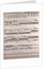handwritten sheet music by Anonymous