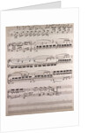 handwritten sheet music by Anonymous