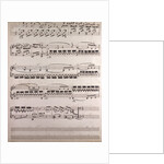 handwritten sheet music by Anonymous