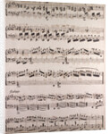 Handwritten sheet music by Anonymous