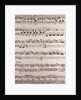 Handwritten sheet music by Anonymous