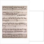 Handwritten sheet music by Anonymous