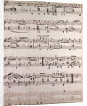 Handwritten sheet music by Anonymous