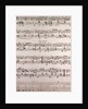 Handwritten sheet music by Anonymous