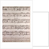 Handwritten sheet music by Anonymous
