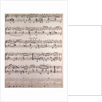Handwritten sheet music by Anonymous